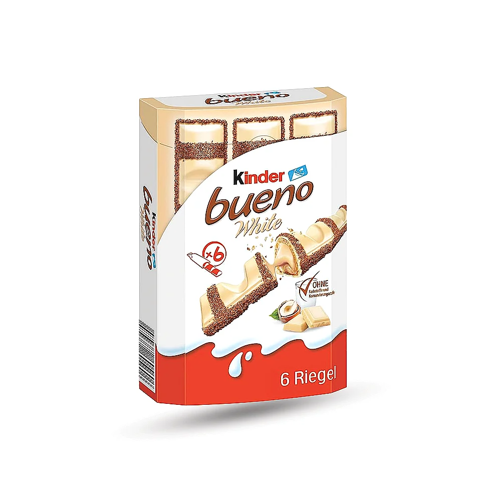 كيندر بوينو الأبيض – 6 قطع (129 غرام)
