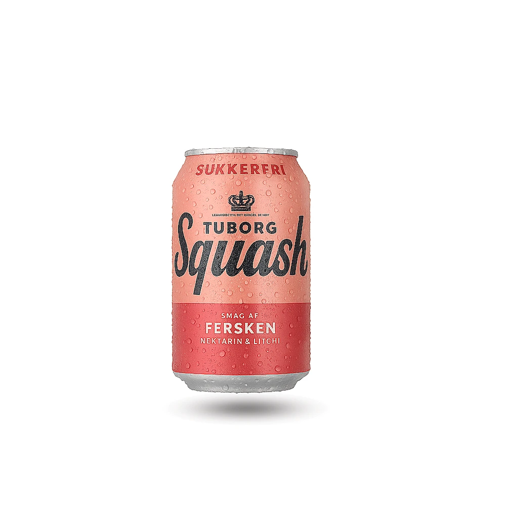 Tuborg Squash – Fersken, Nektarin & Litchi (Sukkerfri)